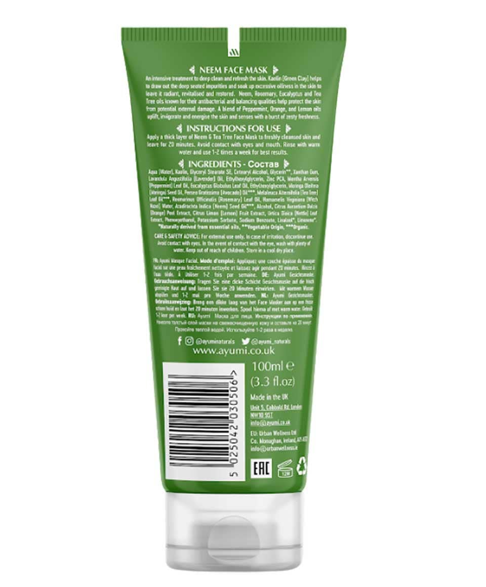 Ayumi Naturals Neem And Tea Tree Face Mask - Image 3