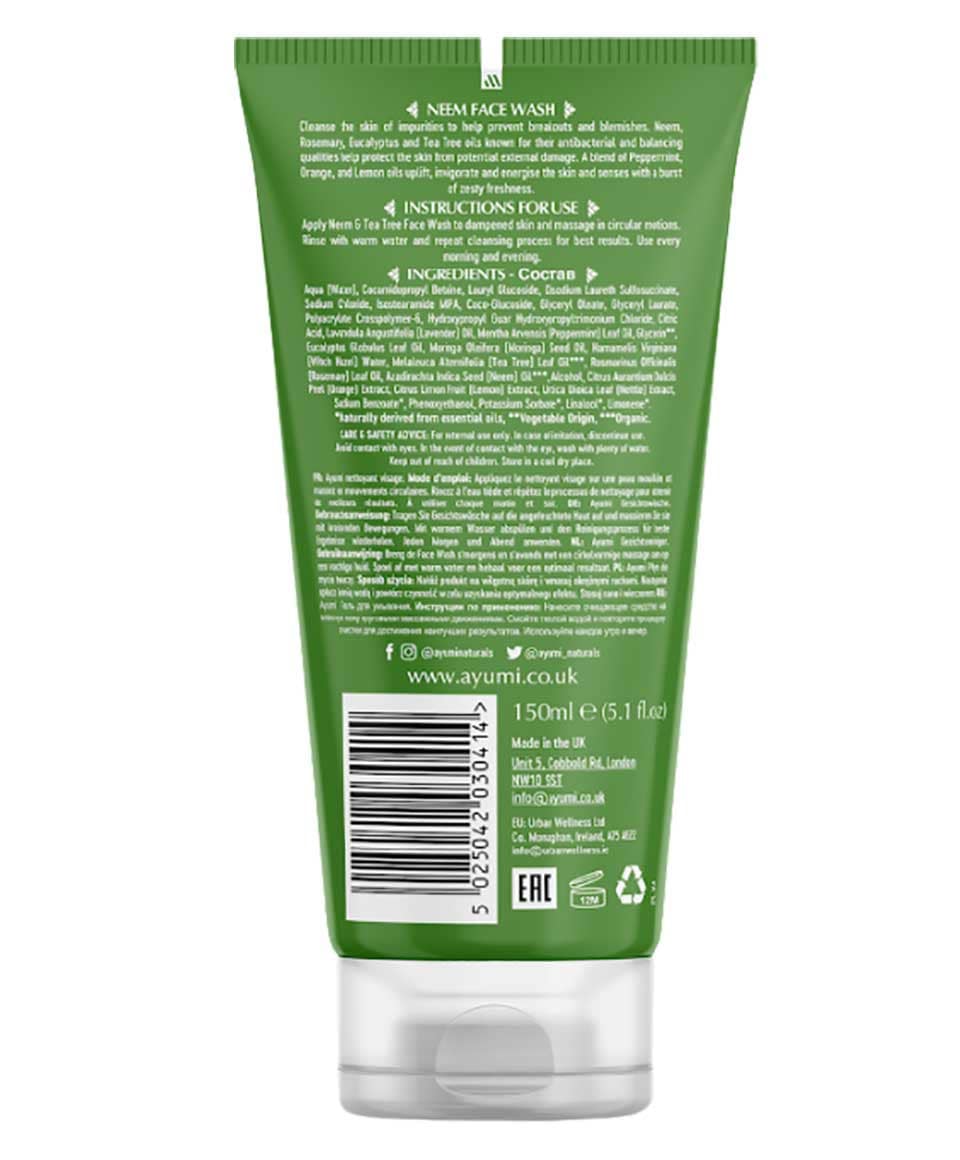 Ayumi Naturals Neem And Tea Tree Face Wash - Image 3