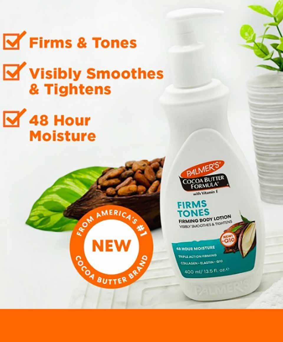 Cocoa Butter Formula With Vitamin E Firms Tones Body Lotion - Image 3