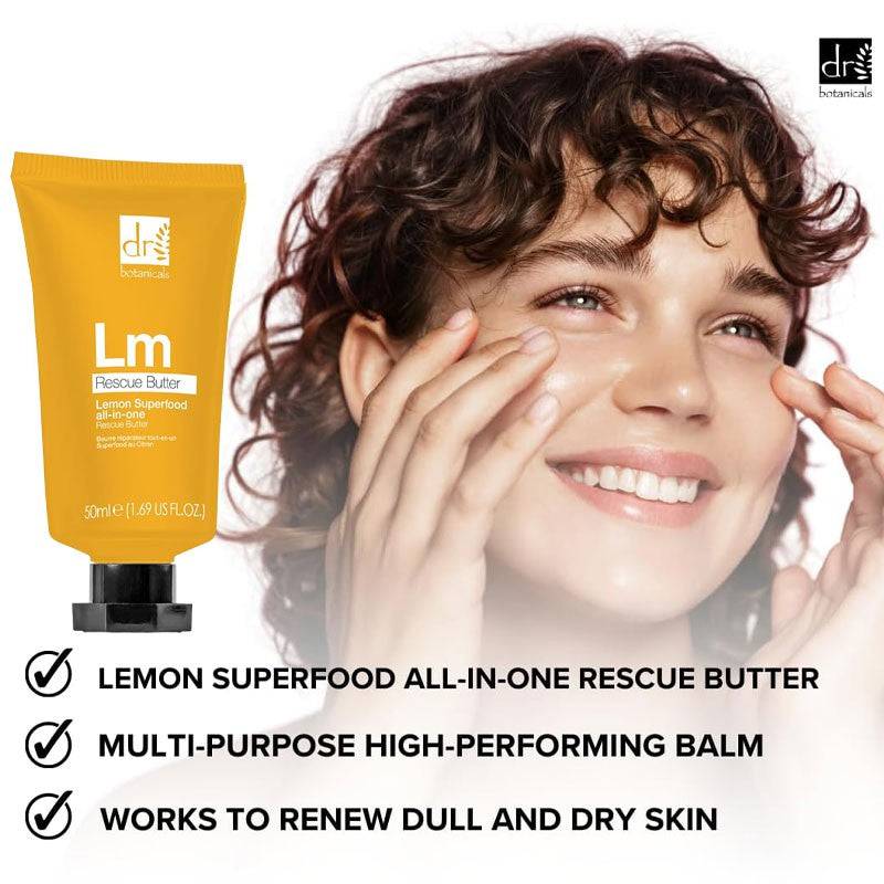 Dr Botanicals Lemon Superfood All In One Rescue Butter Balm - Image 3